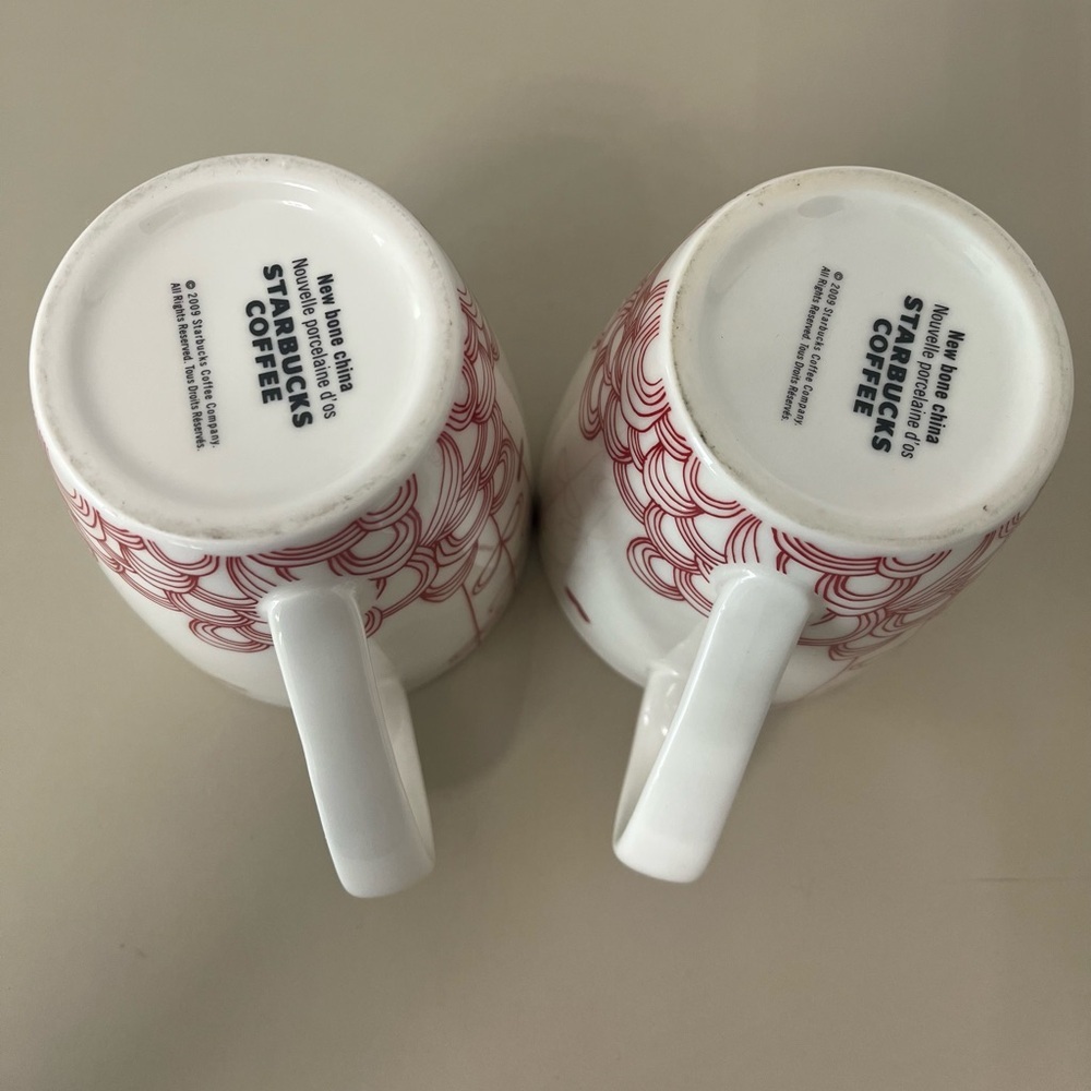 Starbucks Valentine's Hearts Coffee Mugs - Picture 6 of 9